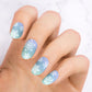 Blue Gradient Snowflake Nails