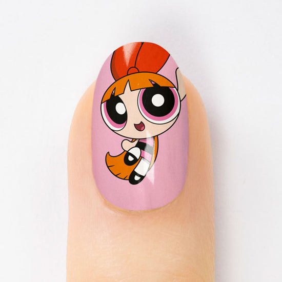 Pink Blossom Powerpuff Girls Nail Art Manicure