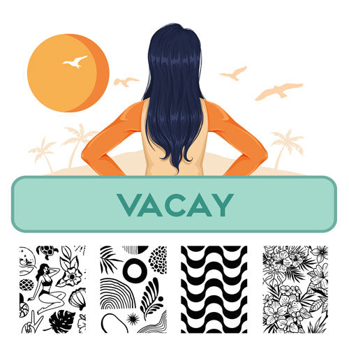 Vacay Nail Stamping Plate Collection