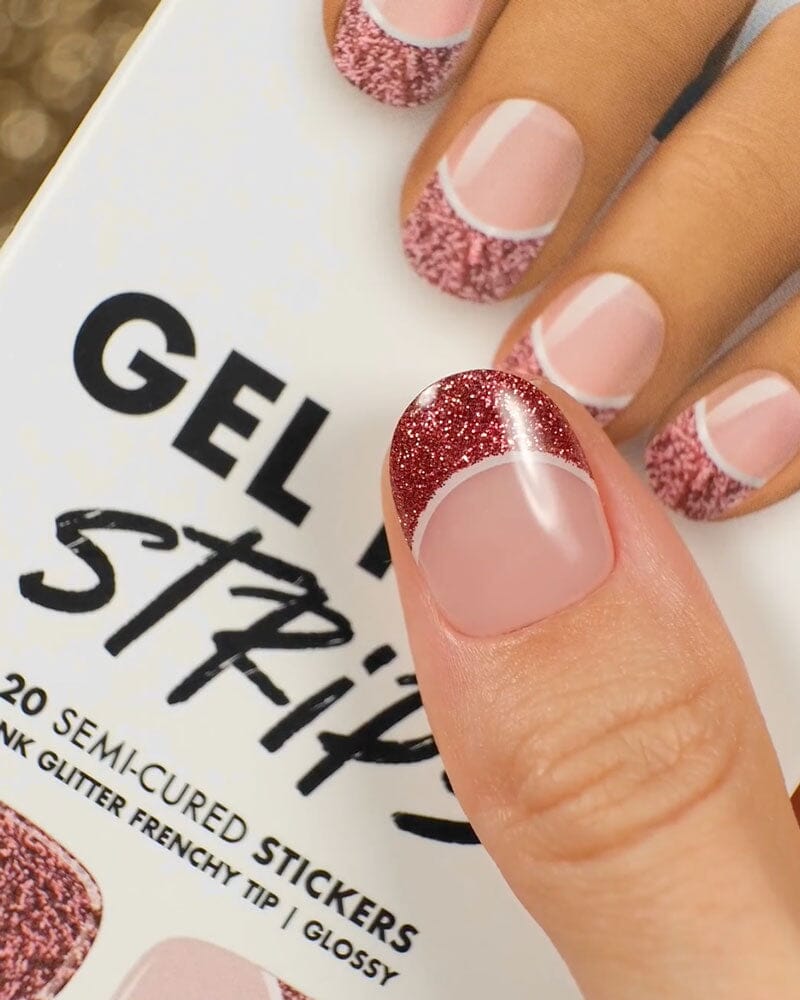 Gel Nail Strip ★ Champagne Tips Gel Nail Wraps MoYou London 