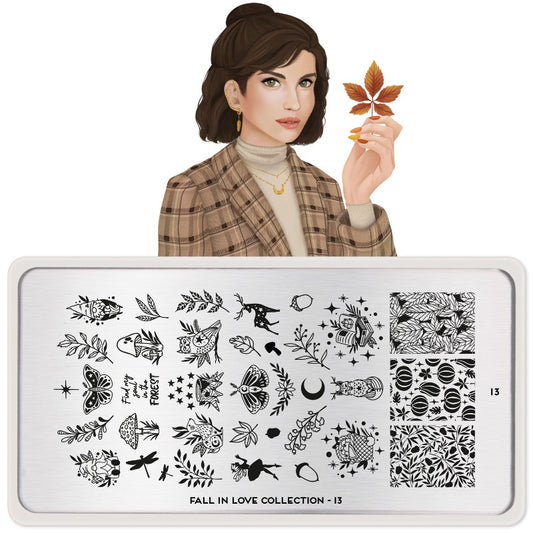 Fall in Love 13 ✦ Nail Stamping Plate