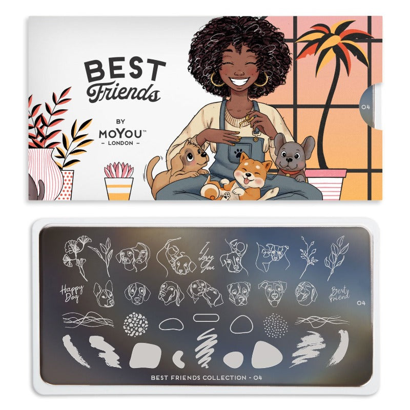 Best Friends 04 ✦ Nail Stamping Plate