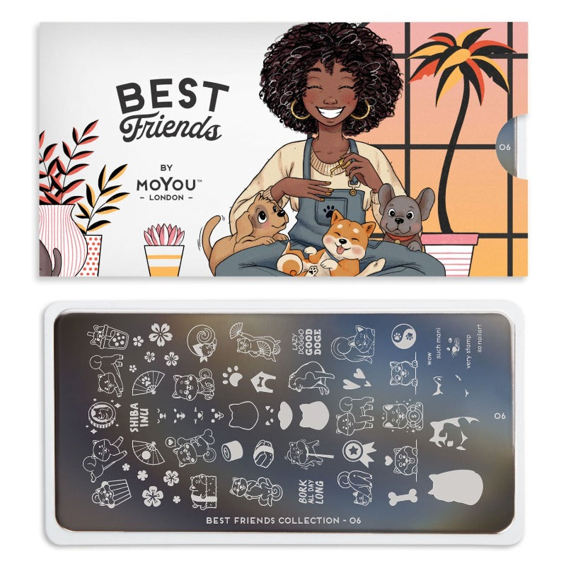 Best Friends 06 ✦ Nail Stamping Plate