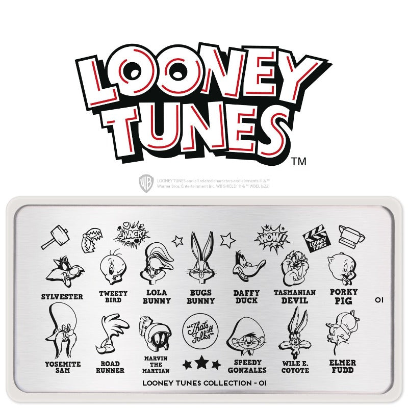 Looney Tunes 01 ✦ Nail Stamping Plate