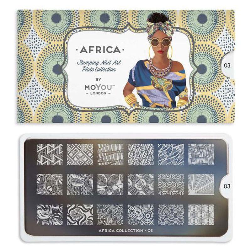 Africa 03-Stamping Nail Art Stencils-[stencil]-[manicure]-[image-plate]-MoYou London