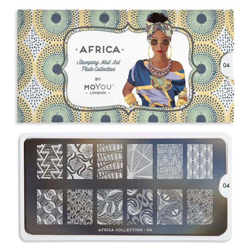 Africa 04-Stamping Nail Art Stencils-[stencil]-[manicure]-[image-plate]-MoYou London
