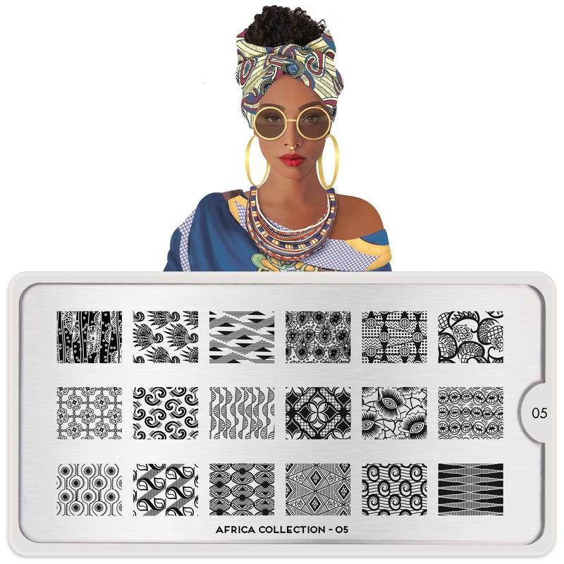 AFRICA COLLECTION Tribal Nail Stamping Plates MoYou London
