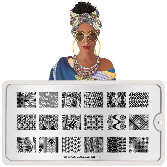 Africa 11-Stamping Nail Art Stencils-[stencil]-[manicure]-[image-plate]-MoYou London