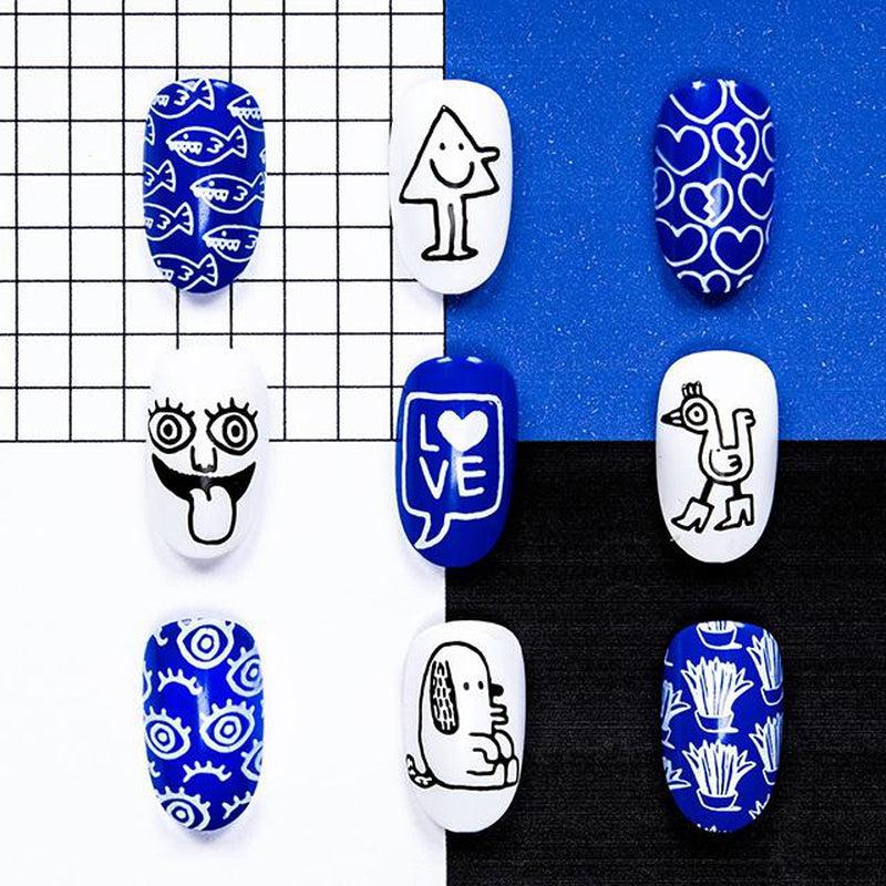 Amit x MYL 01-Stamping Nail Art Stencils-[stencil]-[manicure]-[image-plate]-MoYou London