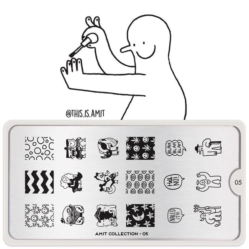 Amit x MYL 05-Stamping Nail Art Stencils-[stencil]-[manicure]-[image-plate]-MoYou London