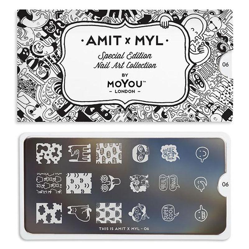 Amit x MYL 06-Stamping Nail Art Stencils-[stencil]-[manicure]-[image-plate]-MoYou London