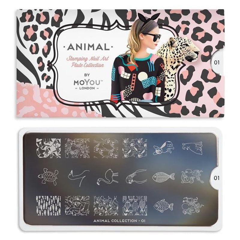 Stamping NailArt Manicure Stencil MoYou-London Plate Animal 01 – MoYou  London