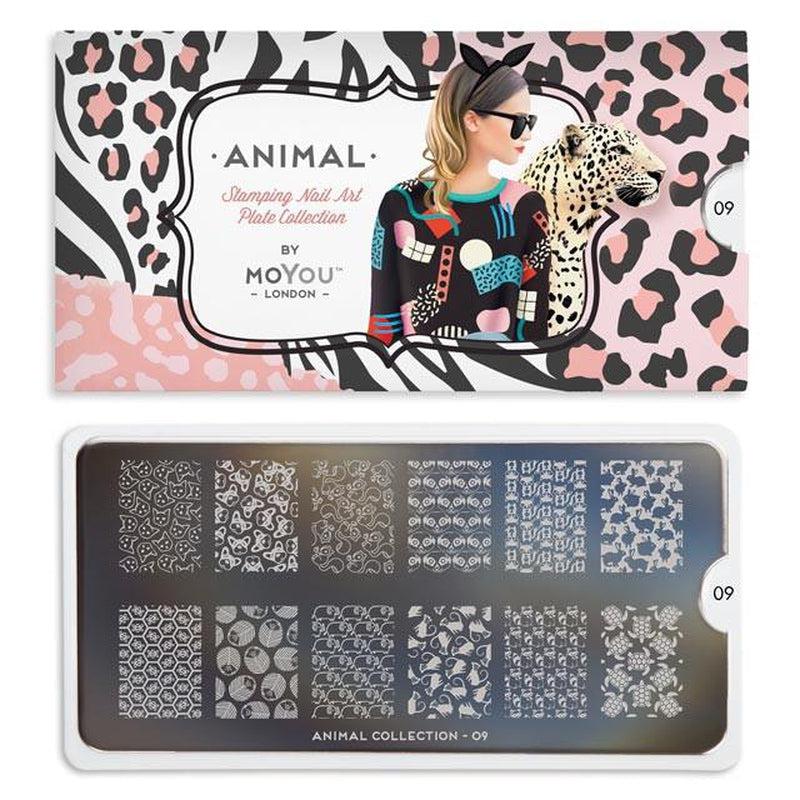 Animal 09-Stamping Nail Art Stencils-[stencil]-[manicure]-[image-plate]-MoYou London