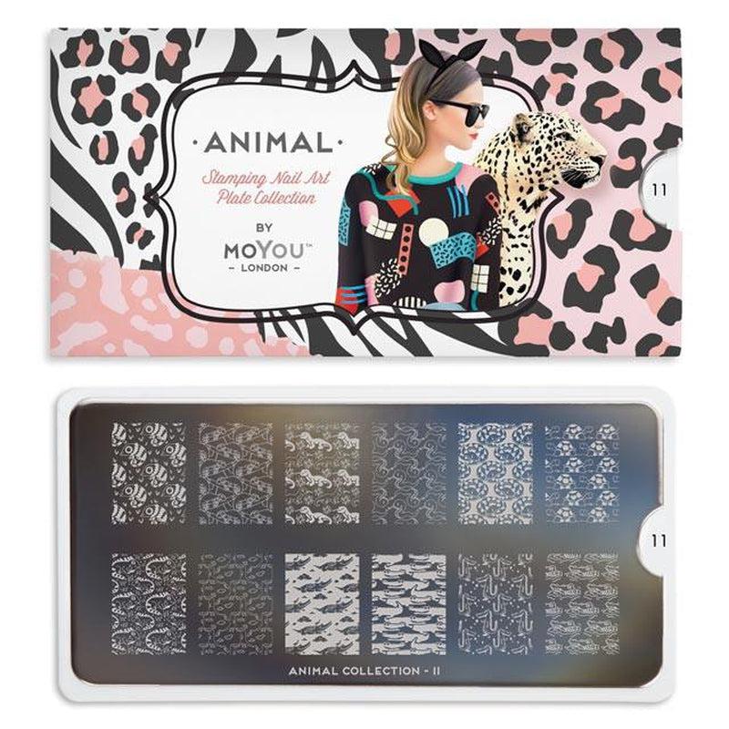 Animal 11-Stamping Nail Art Stencils-[stencil]-[manicure]-[image-plate]-MoYou London