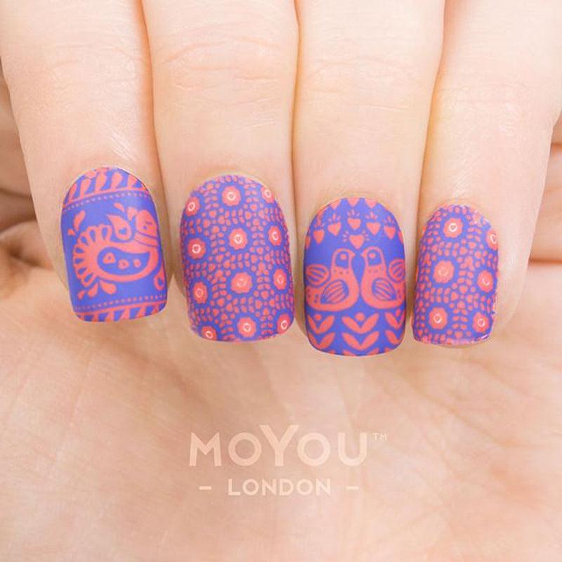 MOYOU Pro Nail stencil set with selling nail polishes included**