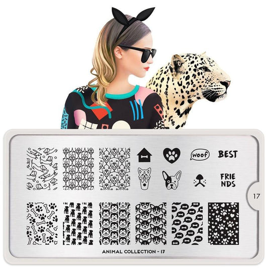 Animal 17-Stamping Nail Art Stencils-[stencil]-[manicure]-[image-plate]-MoYou London
