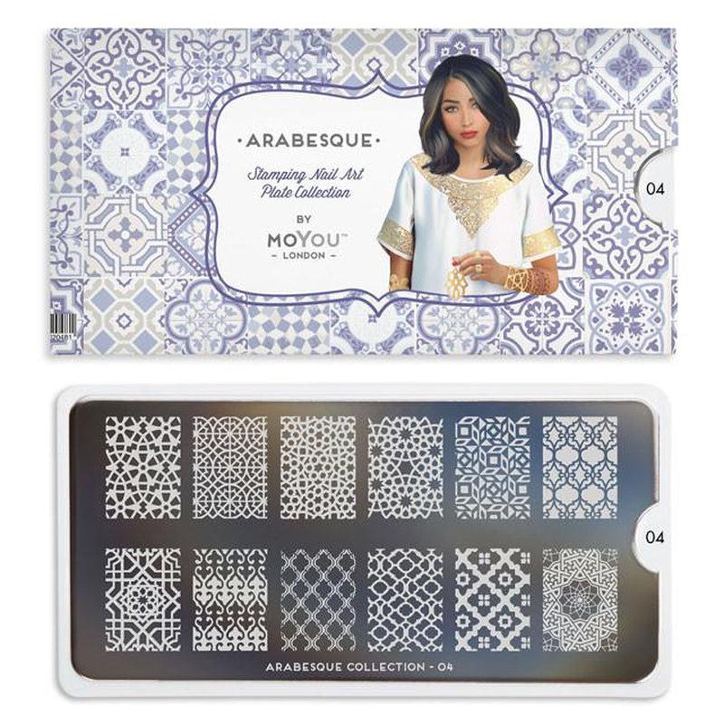 Arabesque 04-Stamping Nail Art Stencils-[stencil]-[manicure]-[image-plate]-MoYou London