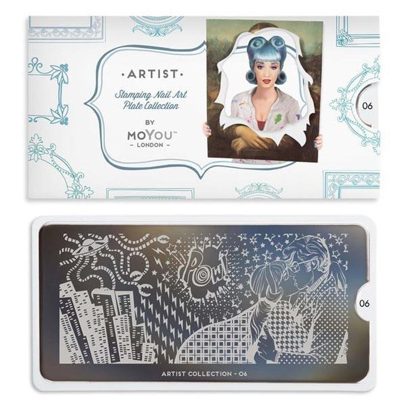 Artist 06-Stamping Nail Art Stencils-[stencil]-[manicure]-[image-plate]-MoYou London