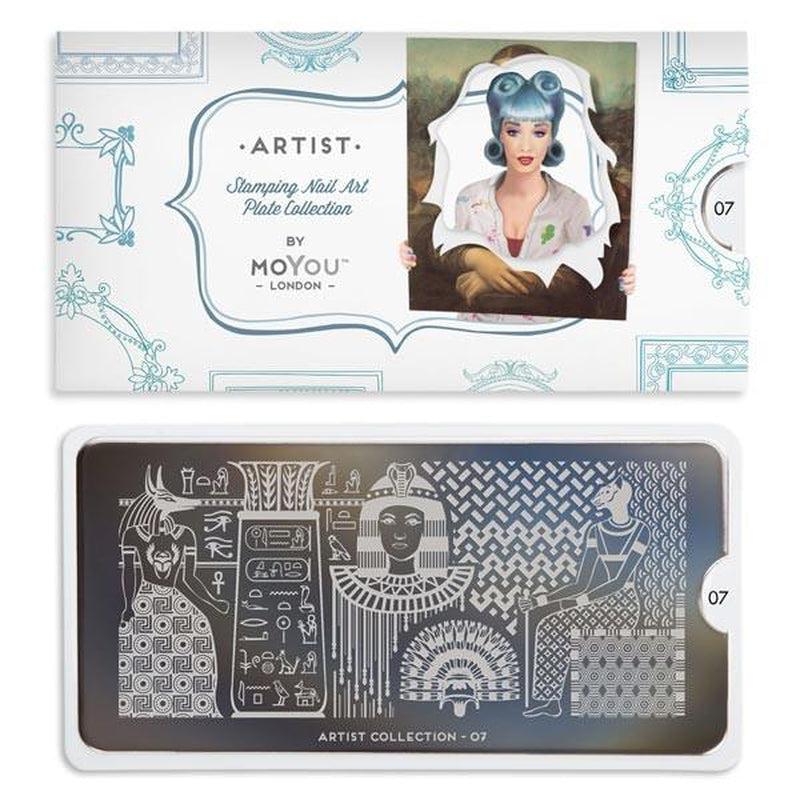 Artist 07-Stamping Nail Art Stencils-[stencil]-[manicure]-[image-plate]-MoYou London