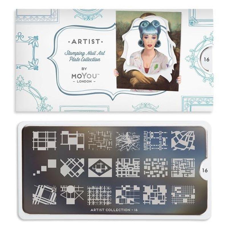 Artist 16-Stamping Nail Art Stencils-[stencil]-[manicure]-[image-plate]-MoYou London