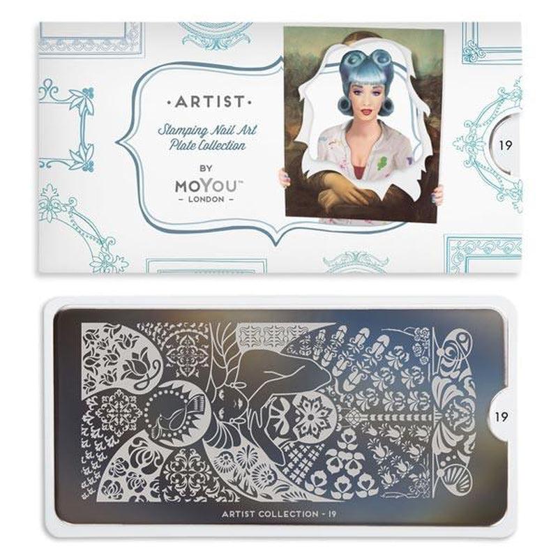 Artist 19-Stamping Nail Art Stencils-[stencil]-[manicure]-[image-plate]-MoYou London
