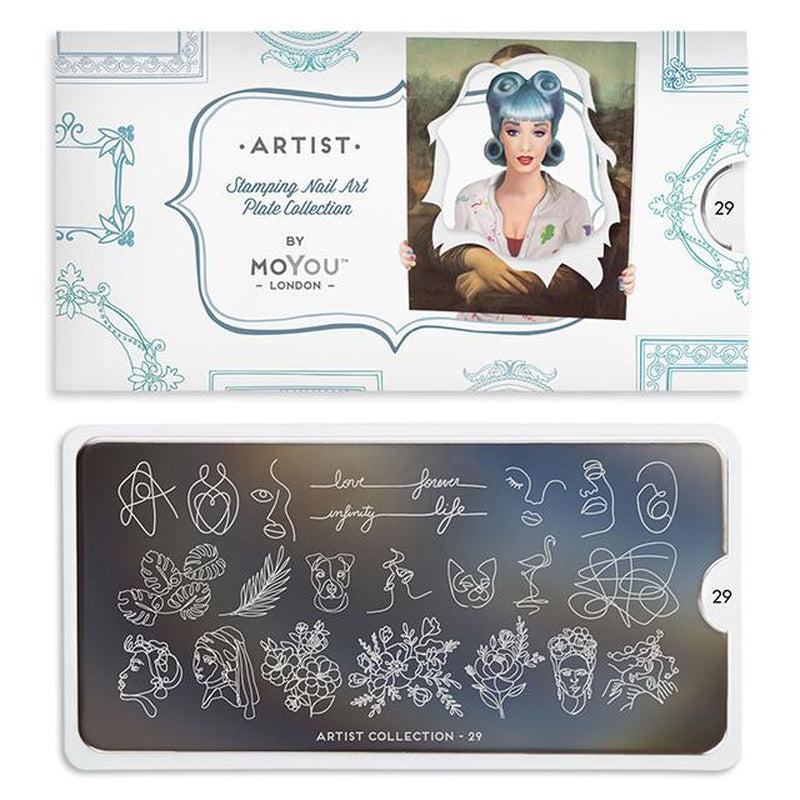 Artist 29-Stamping Nail Art Stencils-[stencil]-[manicure]-[image-plate]-MoYou London