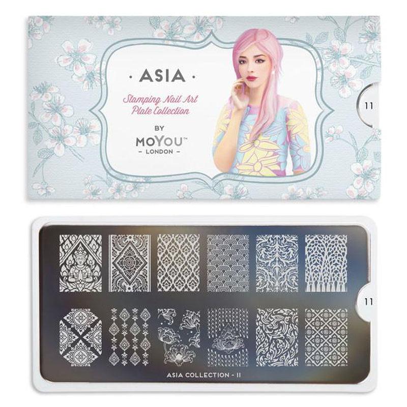 Asia 11-Stamping Nail Art Stencils-[stencil]-[manicure]-[image-plate]-MoYou London
