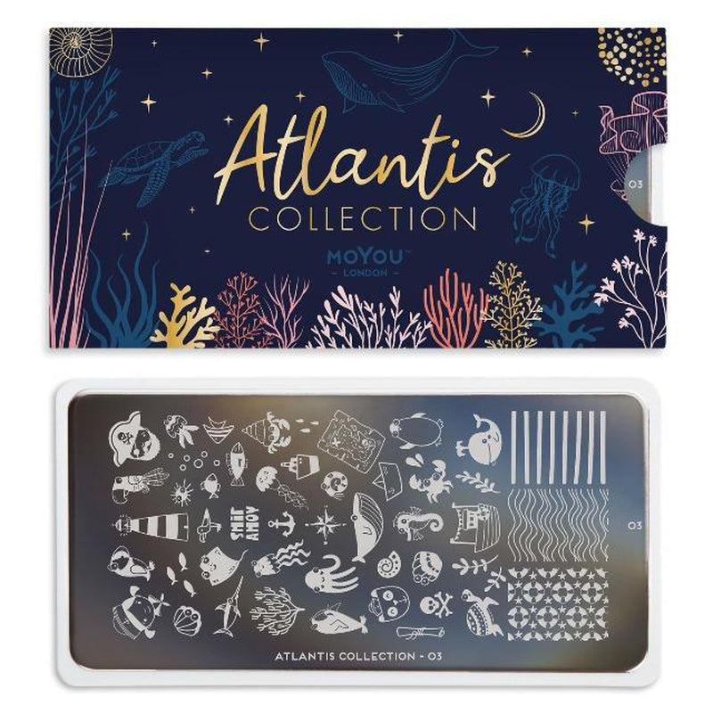 Atlantis 03-Stamping Nail Art Stencils-[stencil]-[manicure]-[image-plate]-MoYou London
