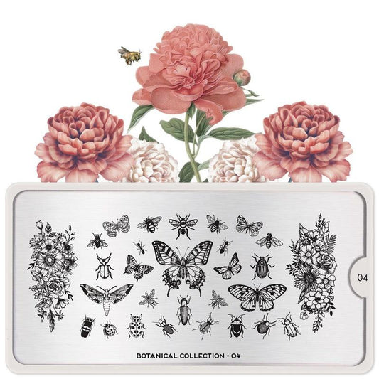 Botanical 04-Nail Art Stencils-[stencil]-[manicure]-[image-plate]-MoYou London
