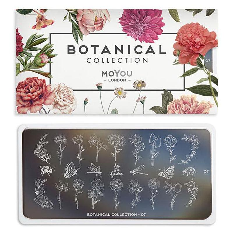 Botanical 07-Nail Art Stencils-[stencil]-[manicure]-[image-plate]-MoYou London