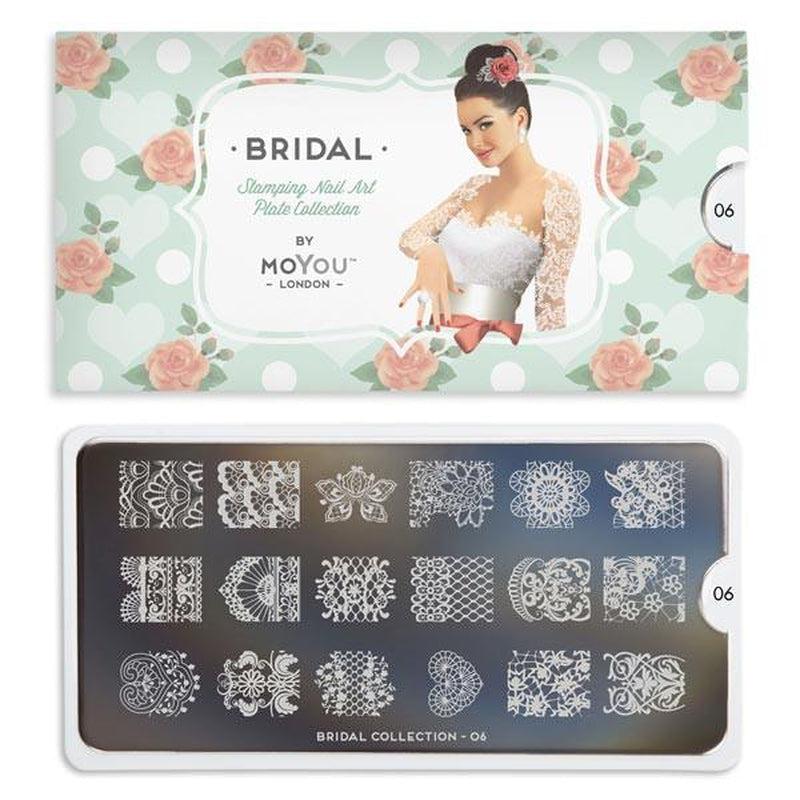 Bridal 06-Nail Art Stencils-[stencil]-[manicure]-[image-plate]-MoYou London