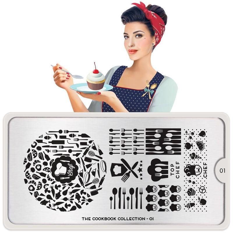 Cook Book 01-Stamping Nail Art Stencil-[stencil]-[manicure]-[image-plate]-MoYou London
