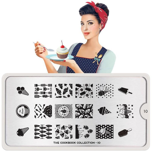 Cook Book 10-Stamping Nail Art Stencil-[stencil]-[manicure]-[image-plate]-MoYou London
