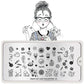Crazy Cat Lady 01-Stamping Nail Art Stencil-[stencil]-[manicure]-[image-plate]-MoYou London