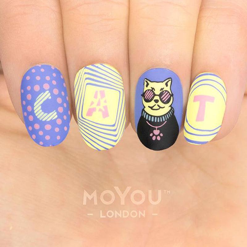 Crazy Cat Lady 05 ✦ Nail Stamping Plate