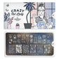 Crazy Cat Lady 07-Stamping Nail Art Stencil-[stencil]-[manicure]-[image-plate]-MoYou London