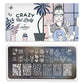 Crazy Cat Lady 08-Stamping Nail Art Stencil-[stencil]-[manicure]-[image-plate]-MoYou London