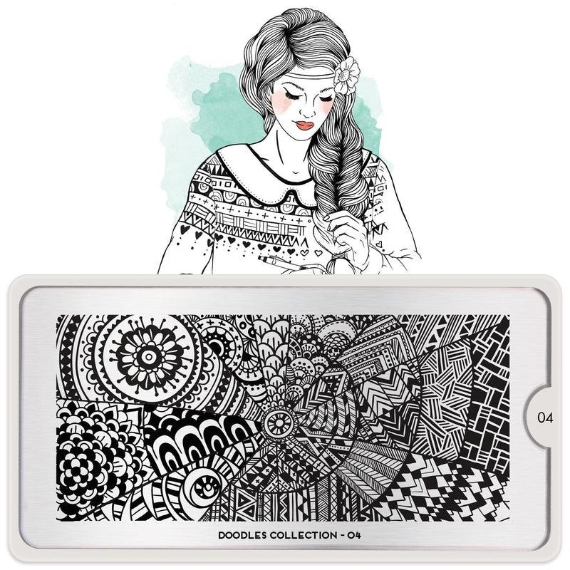 Doodles04✦NailStampingPlate