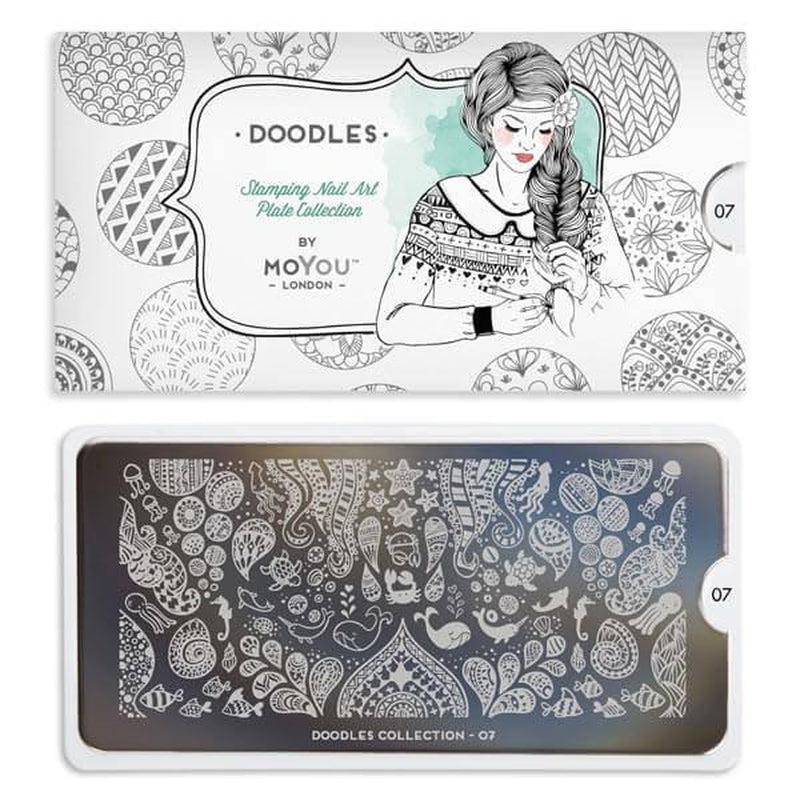 Doodles 07-Stamping Nail Art Stencil-[stencil]-[manicure]-[image-plate]-MoYou London