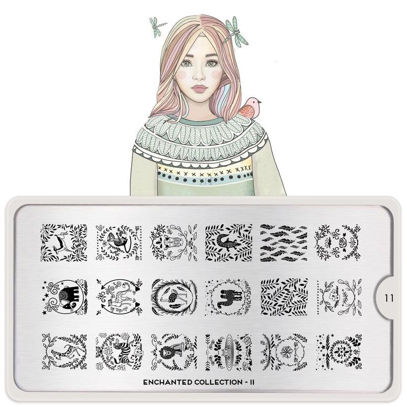 Enchanted 11-Stamping Nail Art Stencil-[stencil]-[manicure]-[image-plate]-MoYou London