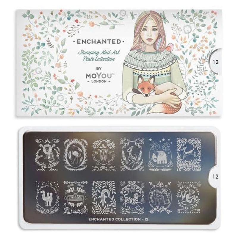 Enchanted 12-Stamping Nail Art Stencil-[stencil]-[manicure]-[image-plate]-MoYou London