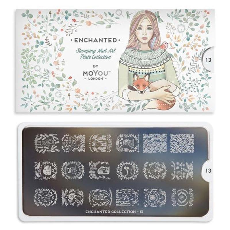Enchanted 13-Stamping Nail Art Stencil-[stencil]-[manicure]-[image-plate]-MoYou London