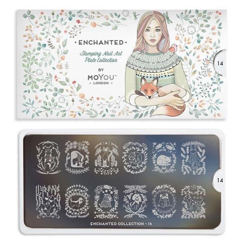 Enchanted 14-Stamping Nail Art Stencil-[stencil]-[manicure]-[image-plate]-MoYou London