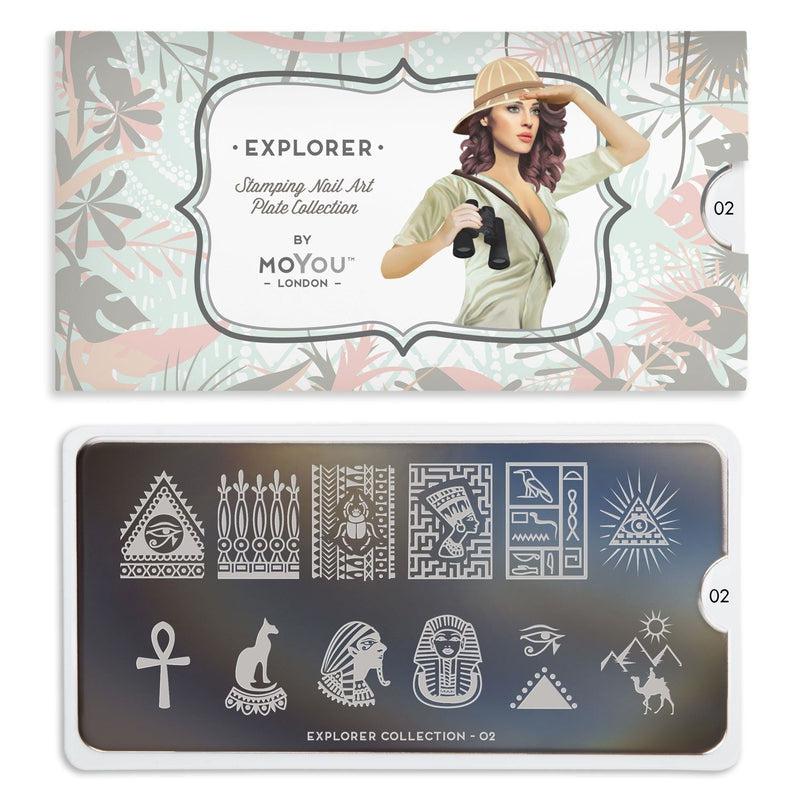 Explorer 02-Stamping Nail Art Stencil-[stencil]-[manicure]-[image-plate]-MoYou London