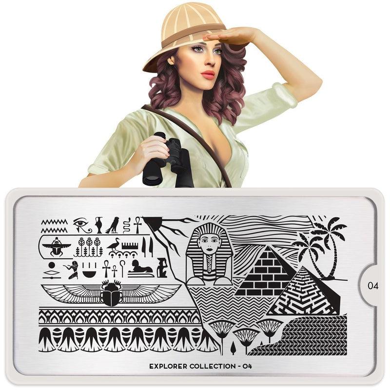Explorer 04-Stamping Nail Art Stencil-[stencil]-[manicure]-[image-plate]-MoYou London