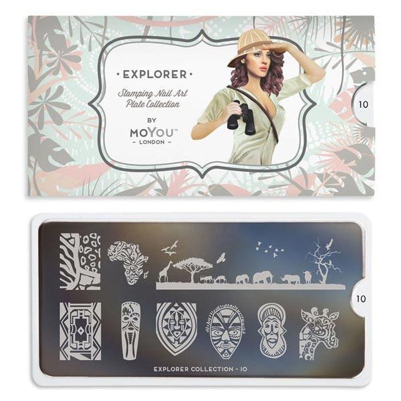 Explorer 10-Stamping Nail Art Stencil-[stencil]-[manicure]-[image-plate]-MoYou London