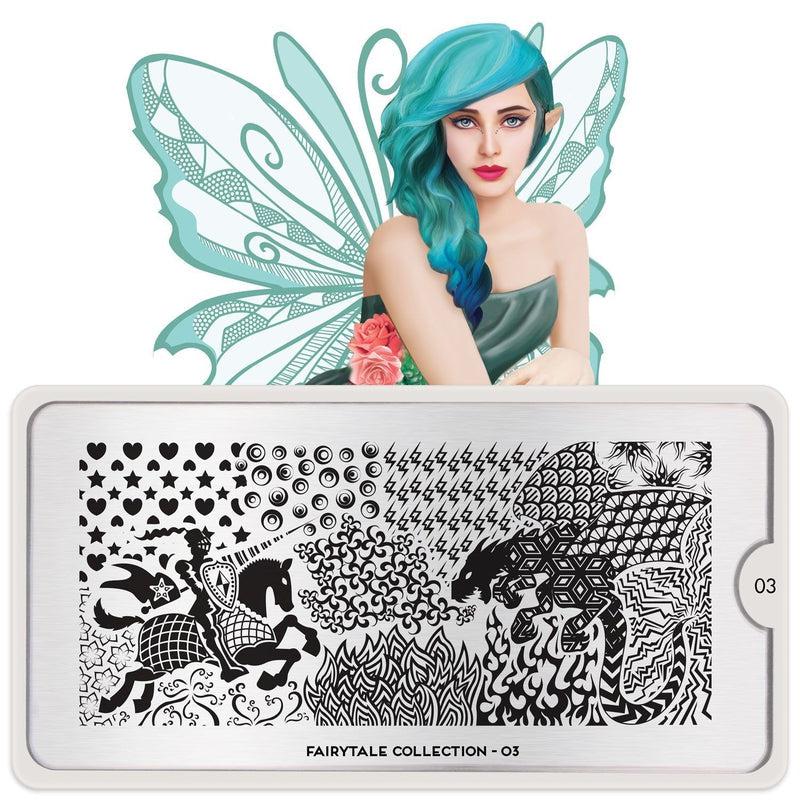 Fairytale 03-Stamping Nail Art Stencil-[stencil]-[manicure]-[image-plate]-MoYou London
