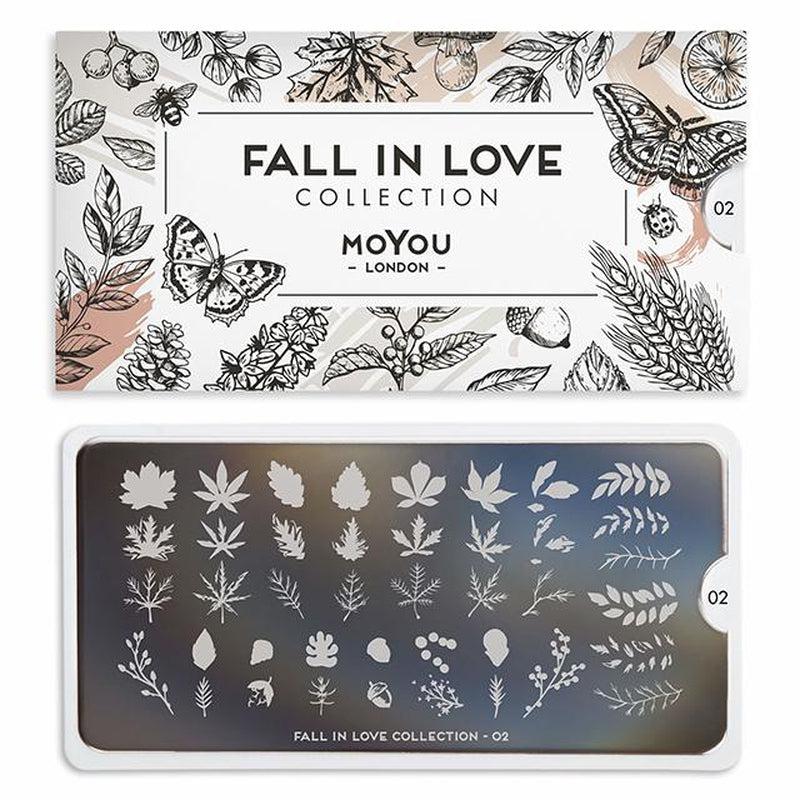 Fall in Love 02-Stamping Nail Art Stencil-[stencil]-[manicure]-[image-plate]-MoYou London