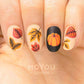 Fall in Love 06-Stamping Nail Art Stencil-[stencil]-[manicure]-[image-plate]-MoYou London