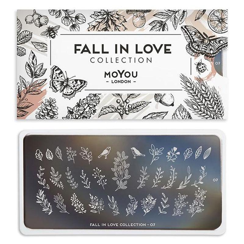 Fall in Love 07-Stamping Nail Art Stencil-[stencil]-[manicure]-[image-plate]-MoYou London